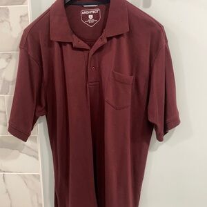 Maroon large men’s polo